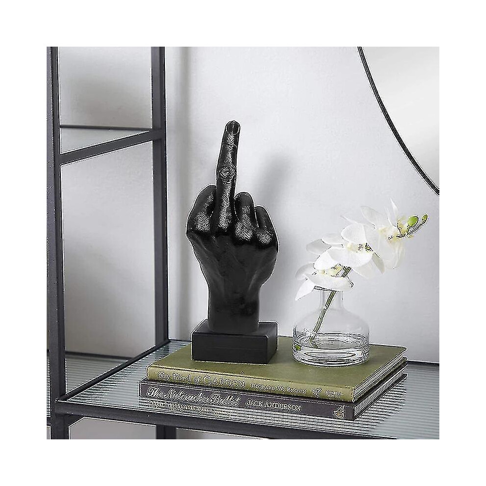 Personalized Middle Finger Statue Ornament Home Desk Decoration Accessories Desktop Gesture Figurine Sculpture Living Room Dcor