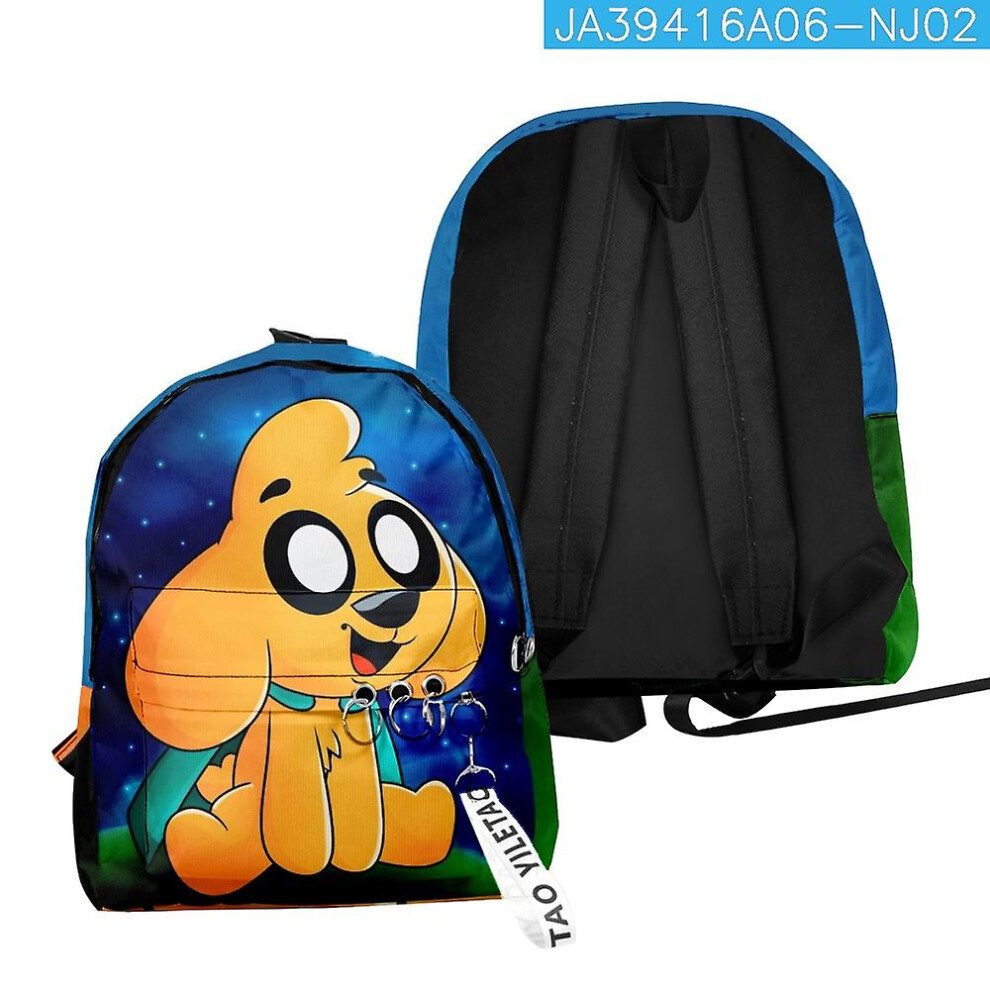 (3) Mikecrack Backpack Children Primary Middle School Students Boys Girls Oxford Anime Cartoon Laptop Backpack Schoolbag-image-OPC-PDX2Z2R-NEW