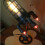 Industrial Rocket Table Lamp - Retro Steampunk Ship Lamp, Flame Night Light, Unique Gift 6