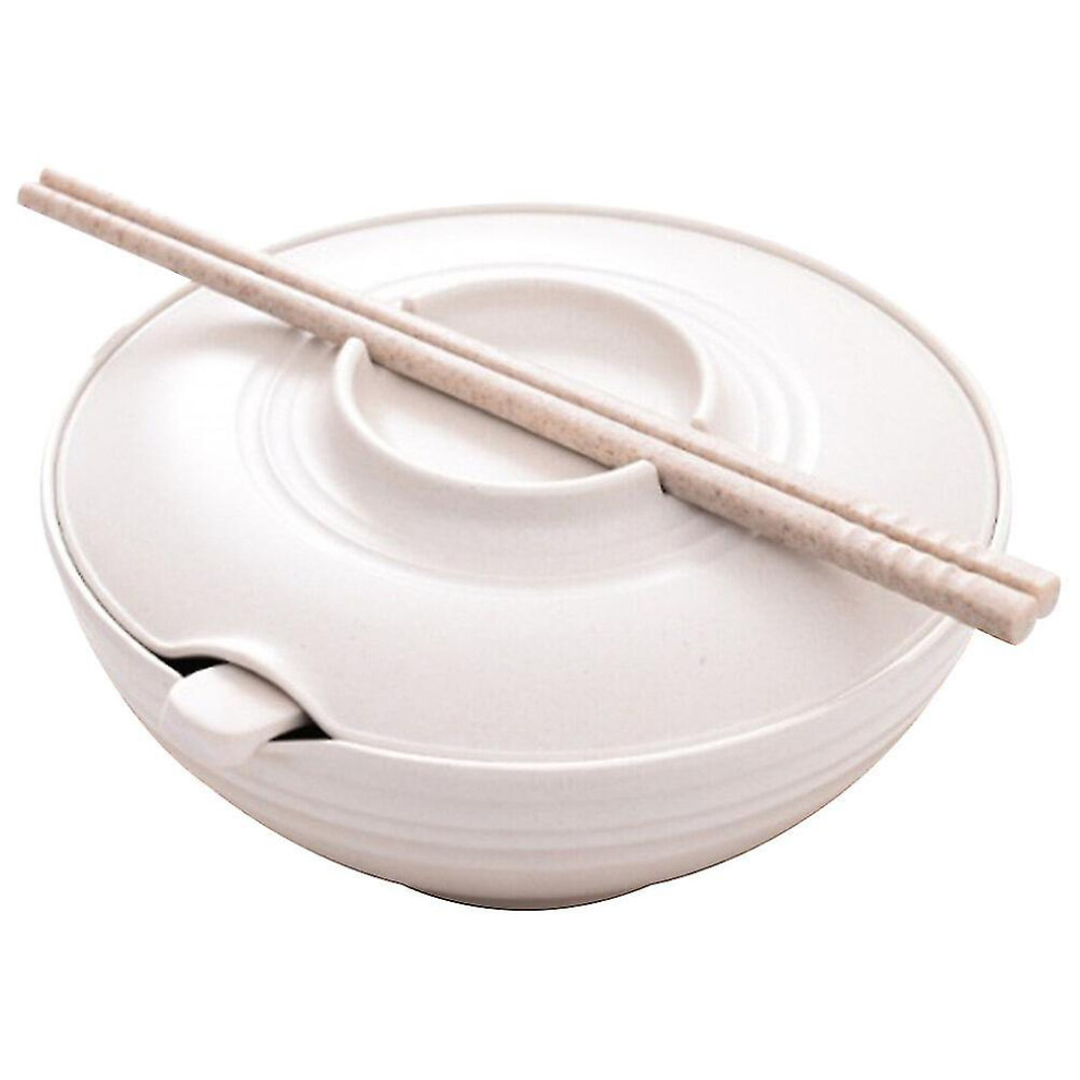 1 Set Ramen Bowl Japanese Noodle Bowl Instant Noddles Bowl With Chopstick And Spoon