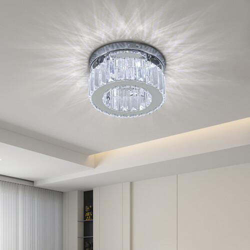 Living And Home Modern Round Crystal Ceiling Light 1