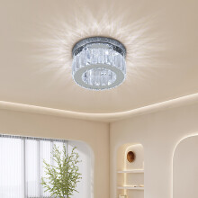 Modern Round Crystal Ceiling Light