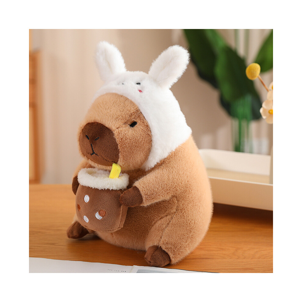 (Bunny, 30cm/11.8in) Capybara Transformable Multiple Decorations Plush Toy Doll Pillow Children Gift