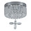 Living And Home Modern Round Crystal Ceiling Light with Crystal Pendant 4