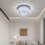 Living And Home Modern Round Crystal Ceiling Light with Crystal Pendant 2