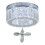 Living And Home Modern Round Crystal Ceiling Light with Crystal Pendant 3
