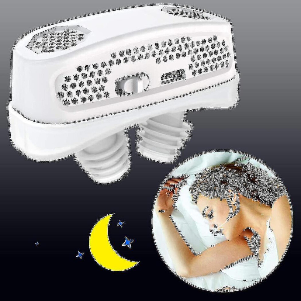 (White) New 2023 3 In 1 Cpap Anti Snoring Devices Automatic Snore Sleep Apnea Aid Stopper Air Purifier Filter
