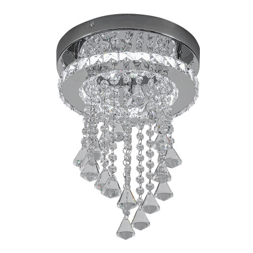 Living And Home Modern Crystal Ceiling Light with Droplets 2