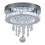 Living And Home Modern Circular Crystal Chandelier Crystal Ceiling Light with Droplets 3