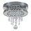 Living And Home Modern Circular Crystal Chandelier Crystal Ceiling Light with Droplets 4