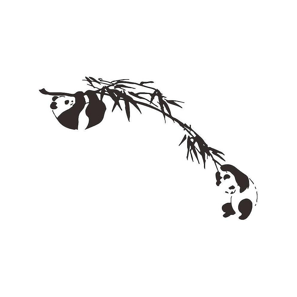 Ute panda wall decal bedroom background home decor