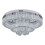 Living And Home Double Tier Round Crystal Ceiling Light 3