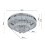 Living And Home Double Tier Round Crystal Ceiling Light 5