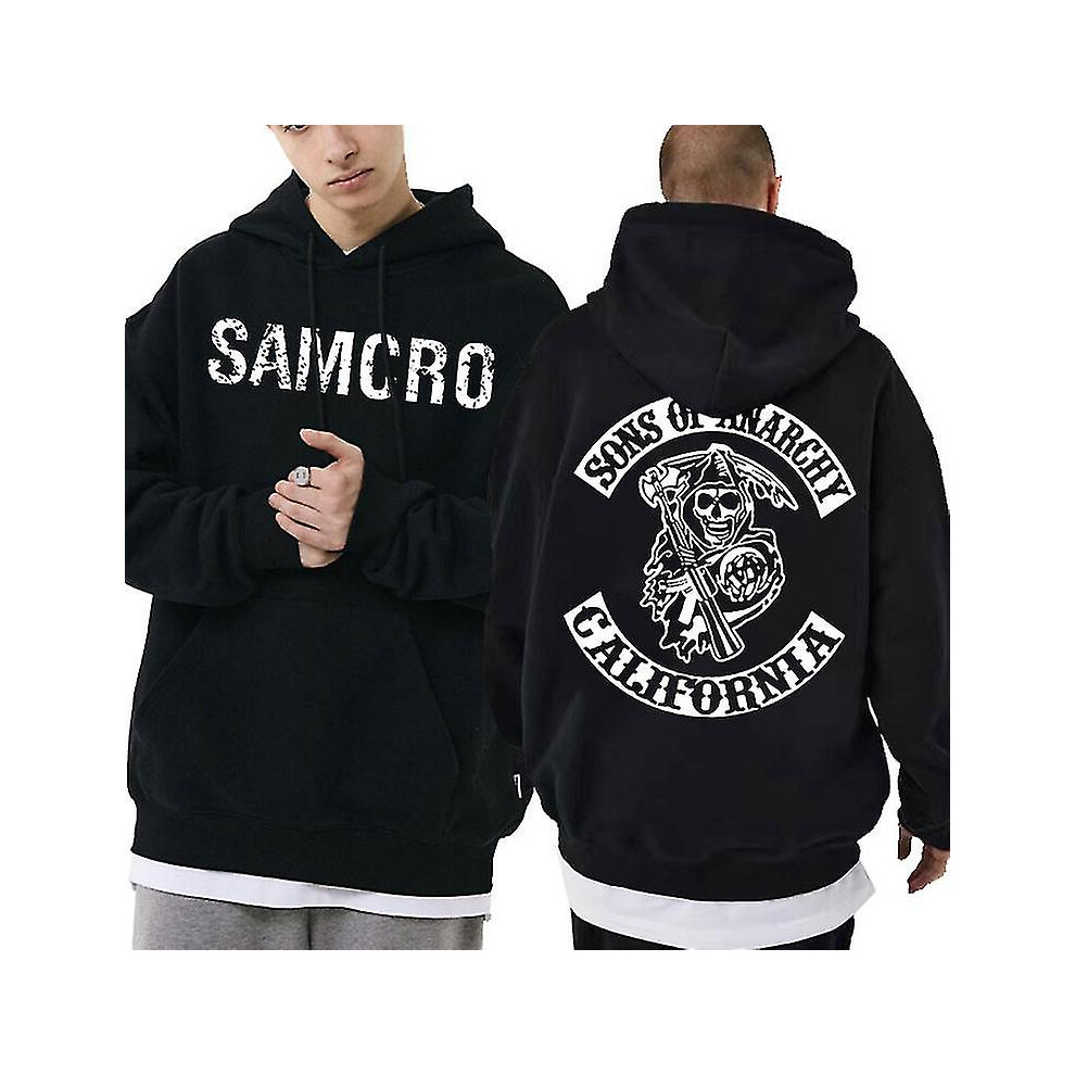 (Gary, XL) Sons Of Anarchy Samcro Graphic Hoodie Man Streetwear Spring Autumn Men Womnen High Quality Vintage Rock Punk Hoodies Sweatshirt