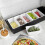 Detachable 6 Compartment Tray - Plastic Pizza Topping Station 3