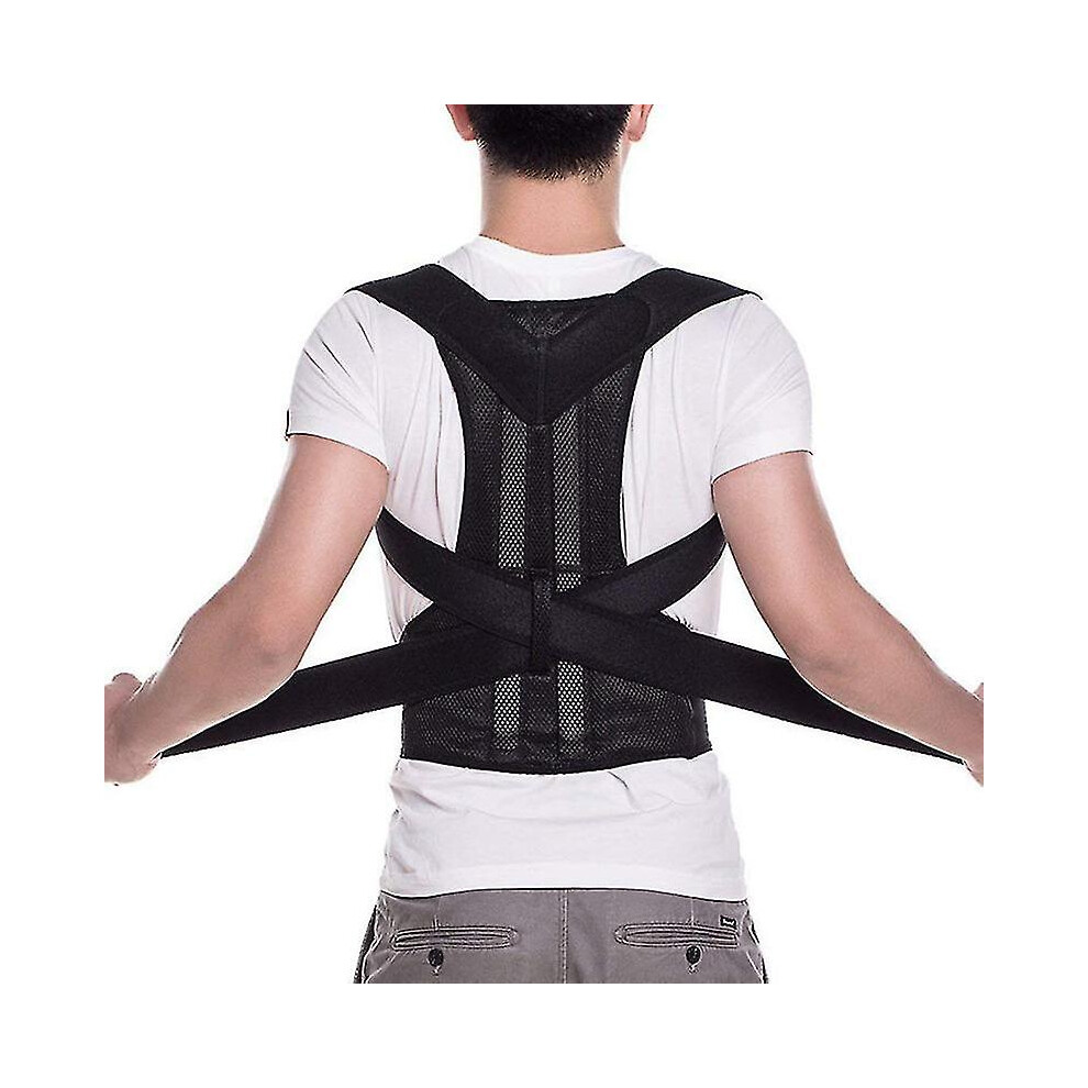 (S) Posture Corrector Back Posture Adjustable Back Trainer Unisex Correction Belt
