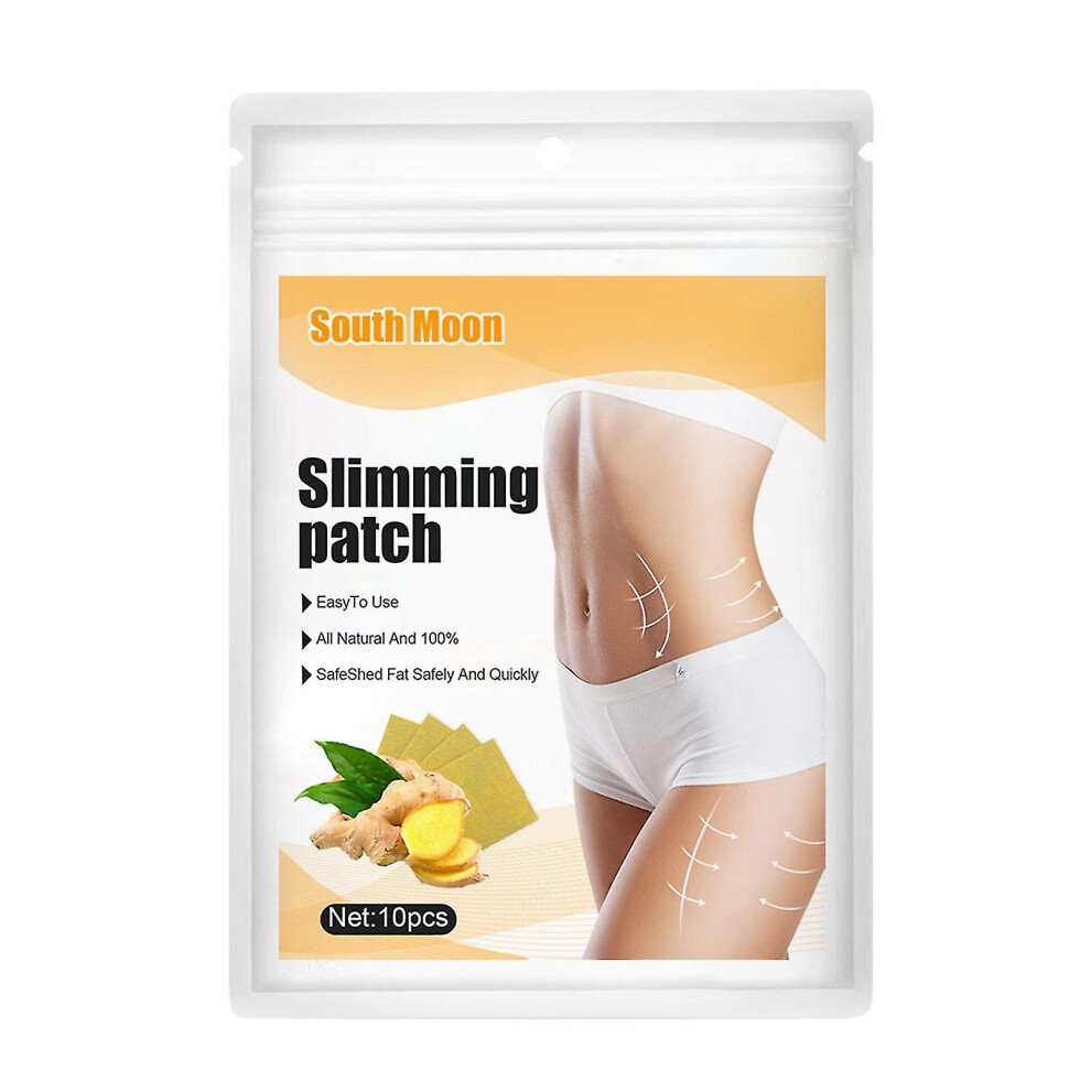 All-in-one Ginger Burning Tummy Patch, Natural Herbal Chinese Medicine Belly Sticker,herbal Slimming Compact Tummy Patch (10pcs)