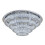 Living And Home (4-Tier) Chic Crystal Flush Mount Ceiling Light 4