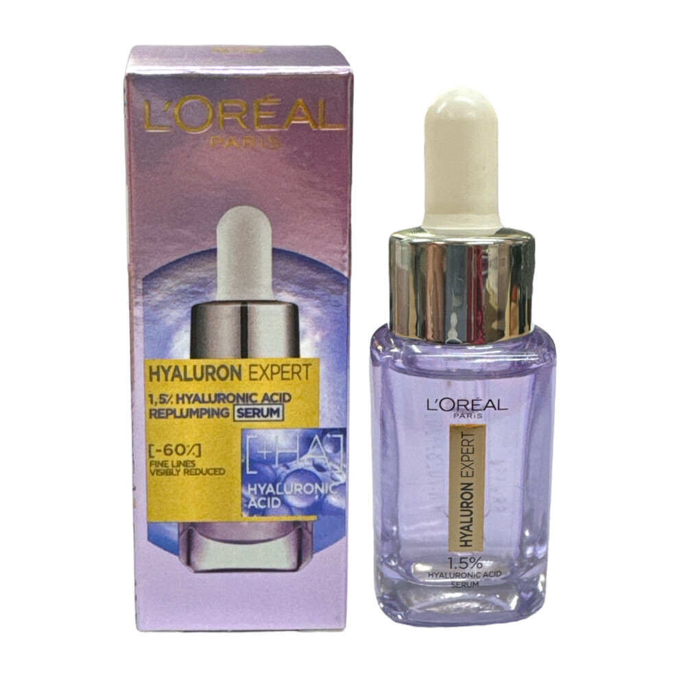 New L’oréal Paris L'oreal Hyaluron Expert 1.5% Hyaluronic Acid Replumping Serum - 15Ml