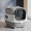 (grey) Large Cat Litter Tray Box Self Cleaning Hooded Pan Deodorizer UV Sterilization 4