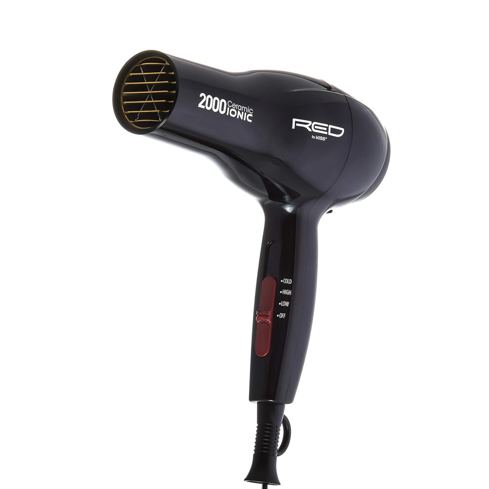 RED by Kiss Hair Ceramic  Ionic Hair Blow Dryer 2000