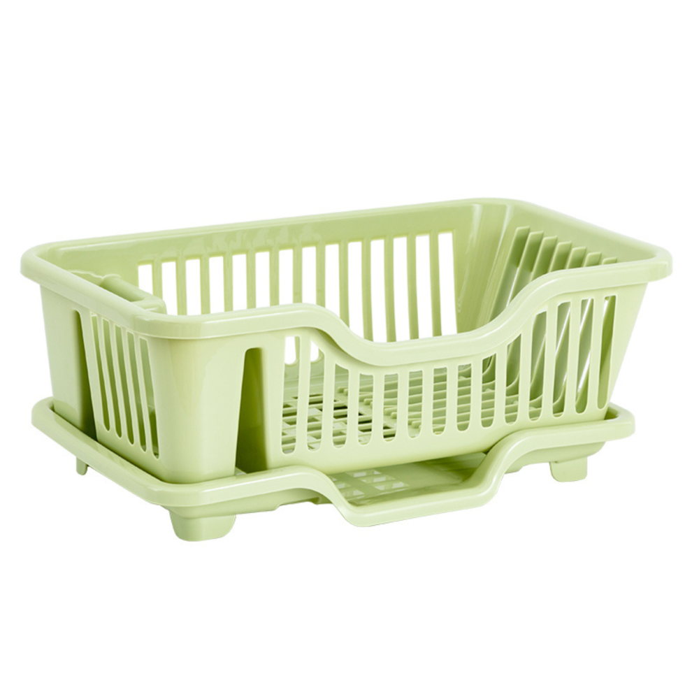 Dish Drainer Kitchen Cutlery Holder Drying Rack With Drip Tray