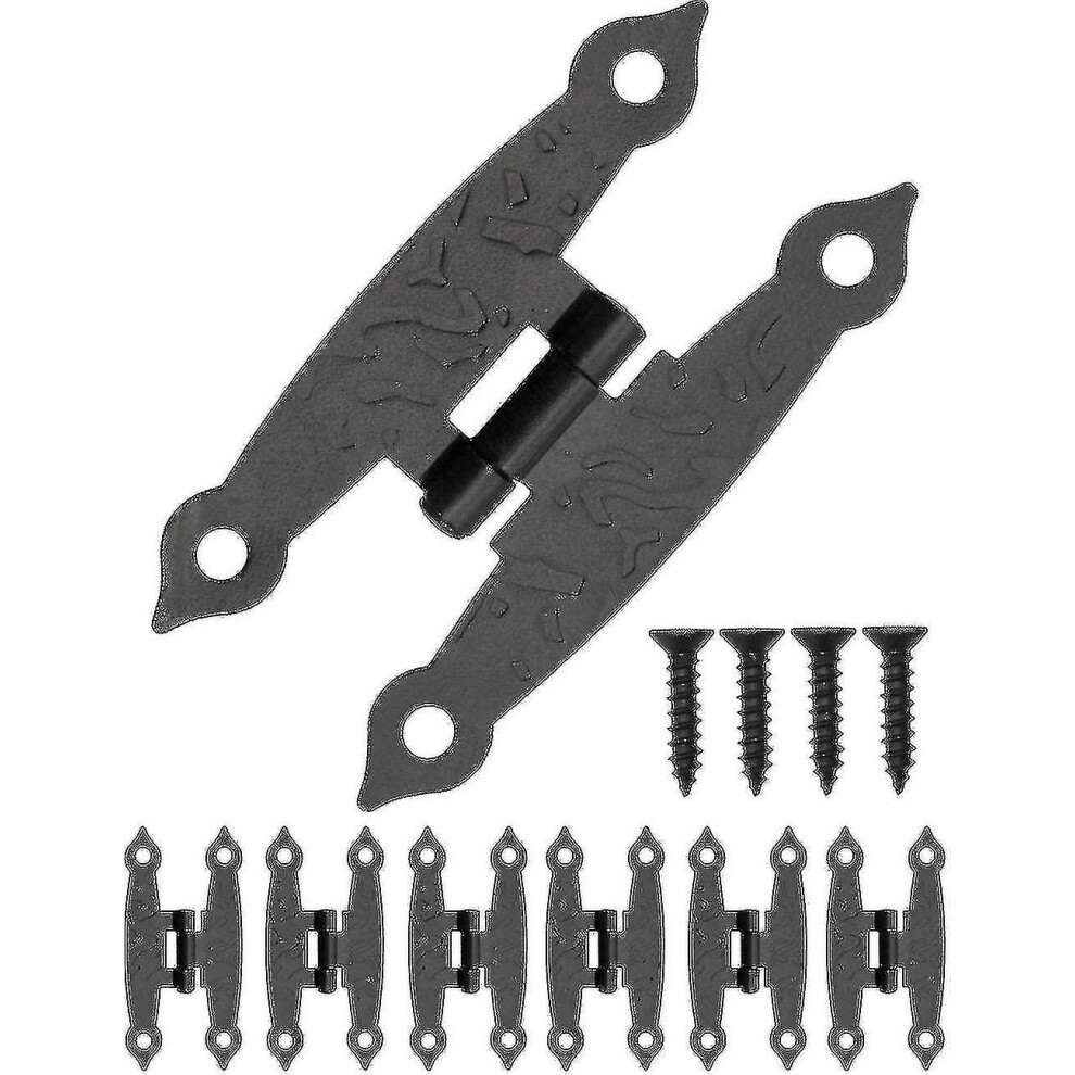 Weathered Metal Metal Hinges For Cabinets Cupboard Doors Chests Crates Retro Country House Style 65 X 34Mm Pack Of 18 3010291227151