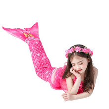 (7-8 Years) Kids Girls' Bikini Set Mermaid Tail Swimwear Swimsuit
