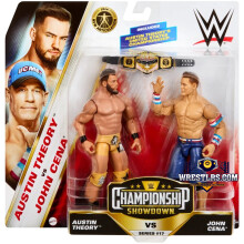 Austin Theory & John Cena WWE Championship Showdown Series 17 6-Inch Action Figure 2-Pack with Championship Belt