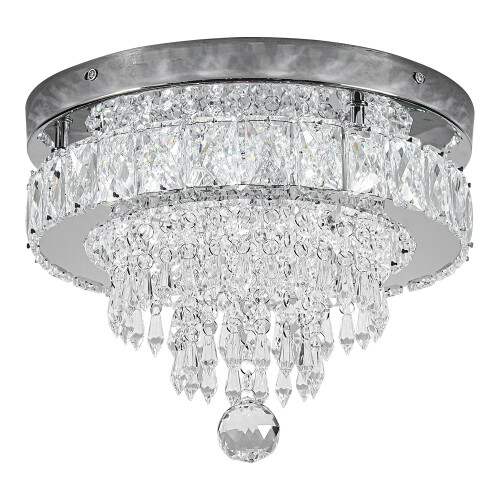 Living And Home Elegant Crystal Round Ceiling Light 2