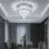 Living And Home Elegant Crystal Round Ceiling Light 1