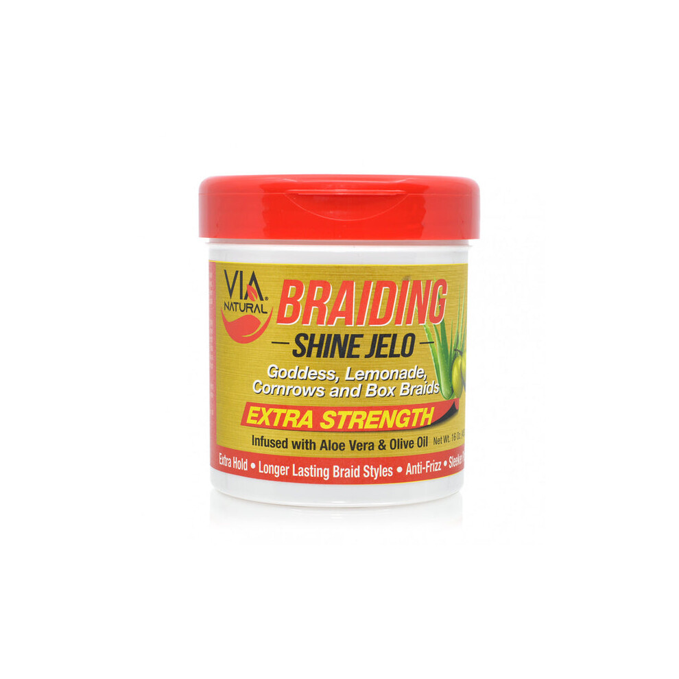 Via Natural Braiding Shine Jelo Extra Strength 16 oz