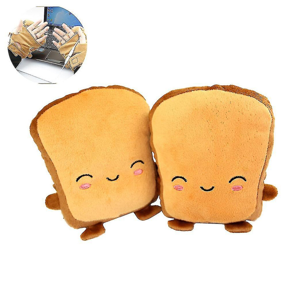 Usb Hand Warmers Cute Usb Heating Gloves Half Wearable Fingerless 5v Usb Powered Heated Hand Warmer Gloves With Gift Box For Women And Children Winter