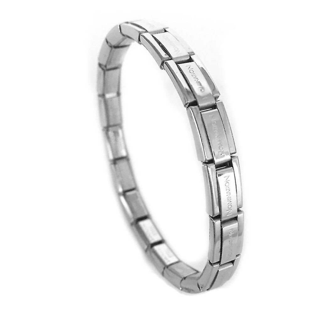 (7mm wide) Fashion Stainless Steel Bracelet Italian Charm Women Jewelry Elastic Stretch
