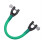 (Dark Green) 2pcs Ski Tip Connector Control Wedge Ski Training Aid Snowboard Connector 1