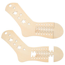 2pcs Wooden Sock Blockers Knitting Sock Blockers Crochet Sock Diy Knitting Molds