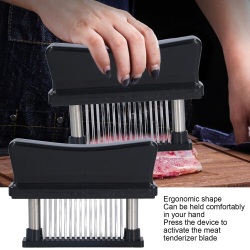 Meat Tenderizer, 48 Stainless Steel Sharp Needle Blade Durable Meat Tenderizer Ease To Use