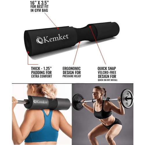 Kemket Pad Supports Squat Bar Weight Lifting Pull Up Protective Pad 2