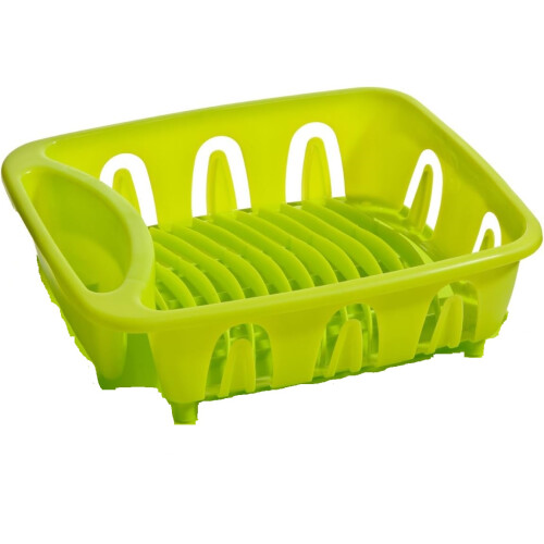 Dish Drainer Made of Plastic Lime Green Colour
