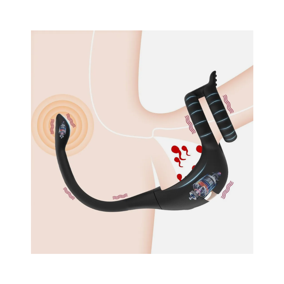Cock Ring 9 Intense Vibrating Penis Ring Remote Control Male Vibrator