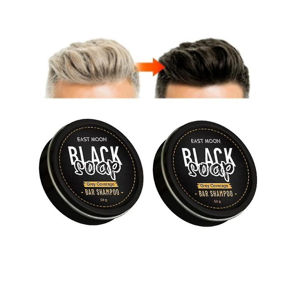 2pcs Cover Grey Bar Shampoo Soap Natural Polygonum Essence Hair Darkening Shampoo New-image-OPC-PDX6J68-NEW