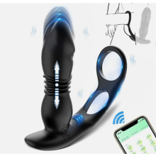 Anal Butt Plug 12 Vibration Modes Cock Ring Male Prostate Massager