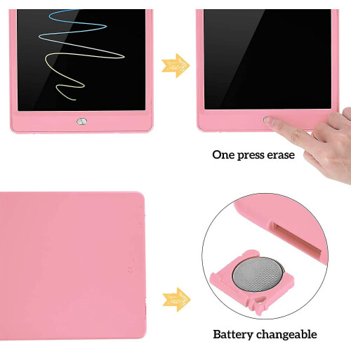 Lcd Writing Tablet Erasable Doodle Board Kids Reusable Drawing Pads Small Blackboard 2