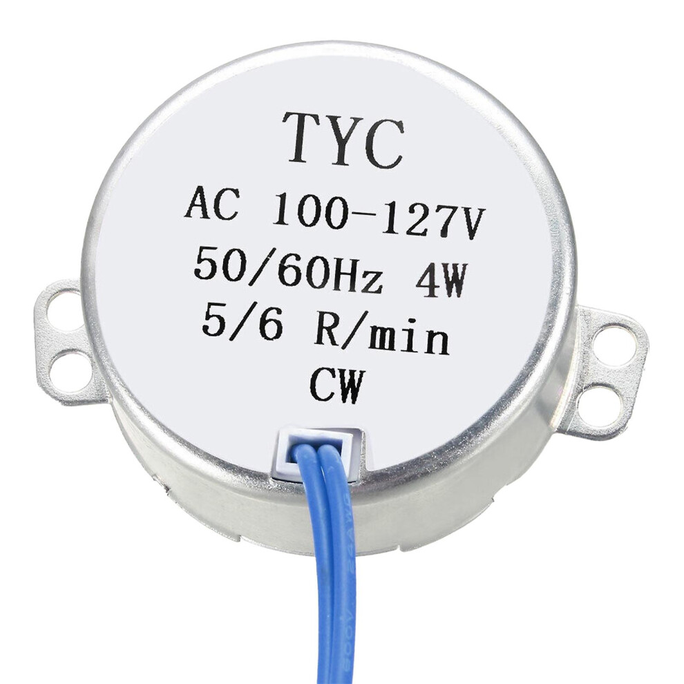 Synchronous Turntable Motor Electric Motor 50-60hz 100-127 Vac 4w 5-6rpm Cw