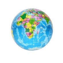 76mm Stress Relief World Map Foam Ball Atlas Globe Palm Ball Planet Earth Ball