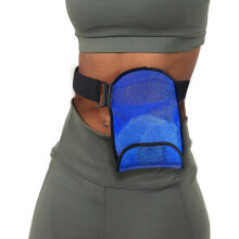 (Blue) Women Men Waterproof Adjustable Lightweight Ostomy Bag Cover Portable For Stoma