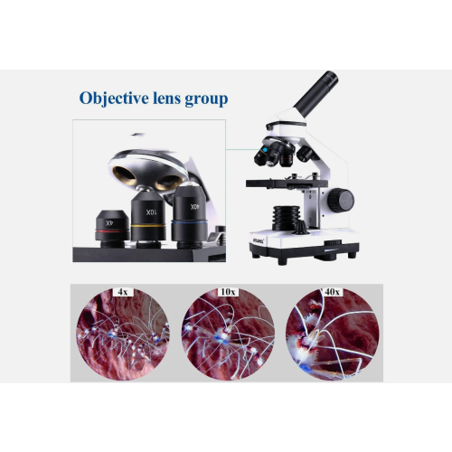 Microscope for Students,40-400X All-Optic Glass High-Power for Child 1