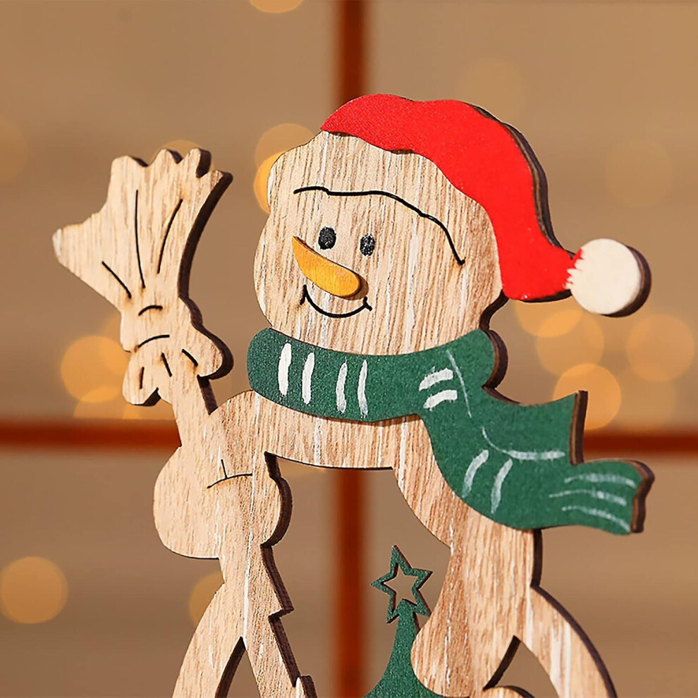 (Black Friday Deals 2023_10) Christmas Holiday Decoration Table Wooden Ornament Wooden Christmas Decoration Modern Classy Christmas Decorations Outdoor Christmas Tree Ornaments
