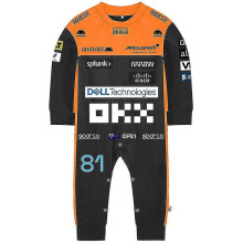 (WCLTY-202, 3M) Tib 2023 New Season F1 Mclaren Baby Jumpsuit Formula One Team Racing Car Gulf Boy Girl Kids Romper Spring Cool Babies Clothes