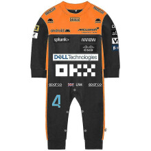 (WCLTY-201, 18M) Tib 2023 New Season F1 Mclaren Baby Jumpsuit Formula One Team Racing Car Gulf Boy Girl Kids Romper Spring Cool Babies Clothes